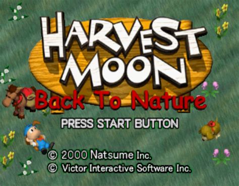 Harvest Moon: Back to Nature – Guide and Walkthrough.